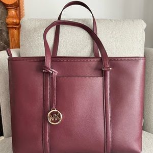 Michael Kors Maroon Tote Bag